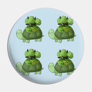 Cute turtle island pack Pin