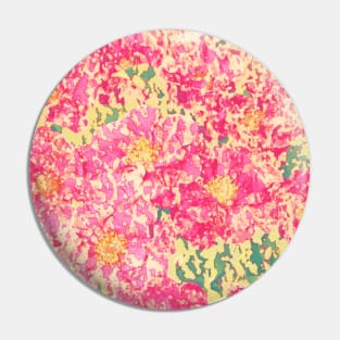Pink floral abstract Pin