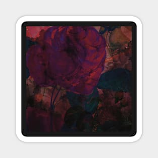 Rose flower collage Magnet