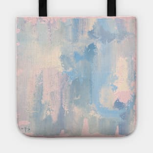 Colorful, abstract and modern design in shades of blue Tote