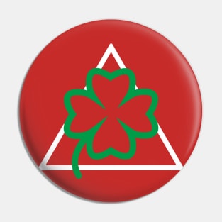 Quadrifoglio verde minimalistic Pin