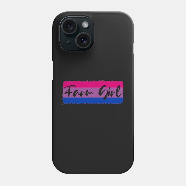 Bi Flag Farm Girl Phone Case by LochNestFarm