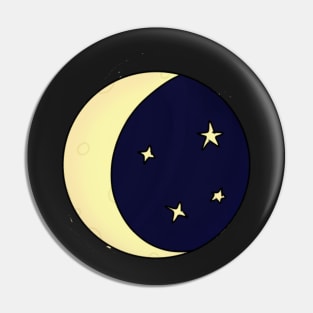 Moon & Stars sticker Pin