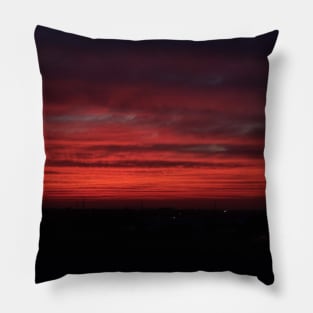 red skies Pillow