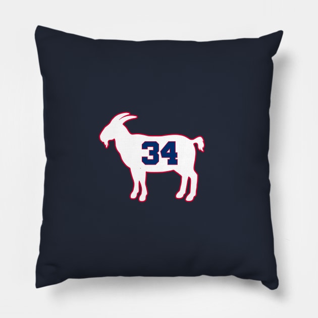 Charles Barkley Philadelphia Goat Qiangy Pillow by qiangdade