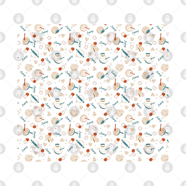 Apple Pie Lover Pattern by FlinArt