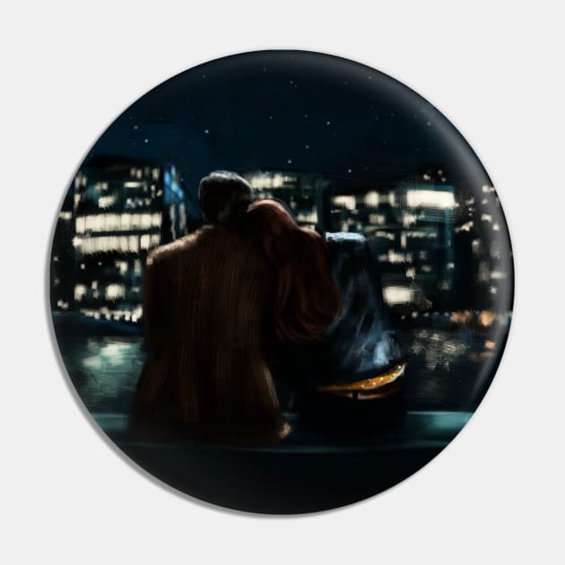 The Doctor and Amelia Pond Pin by RyanRigby