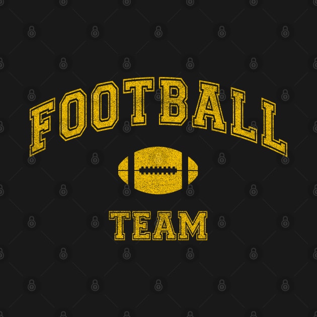 Vintage Football Team, distressed Classic College Font by Webdango