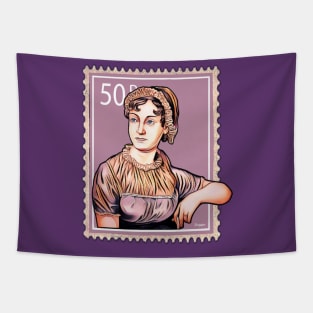 Jane Austen Postage Stamp Tapestry