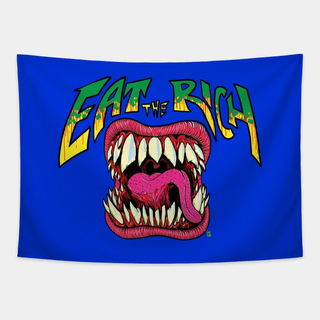 Eat the Rich Tapestry by vilecult