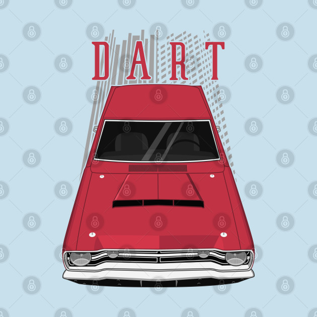 Disover Dodge Dart 1968 - red - Dodge Dart 1968 Red - T-Shirt