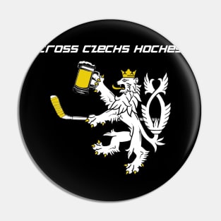 Cross Czechs hockey Pin