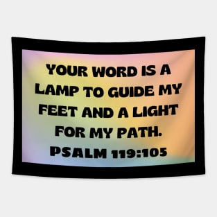 Bible Verse Psalm 119:105 Tapestry