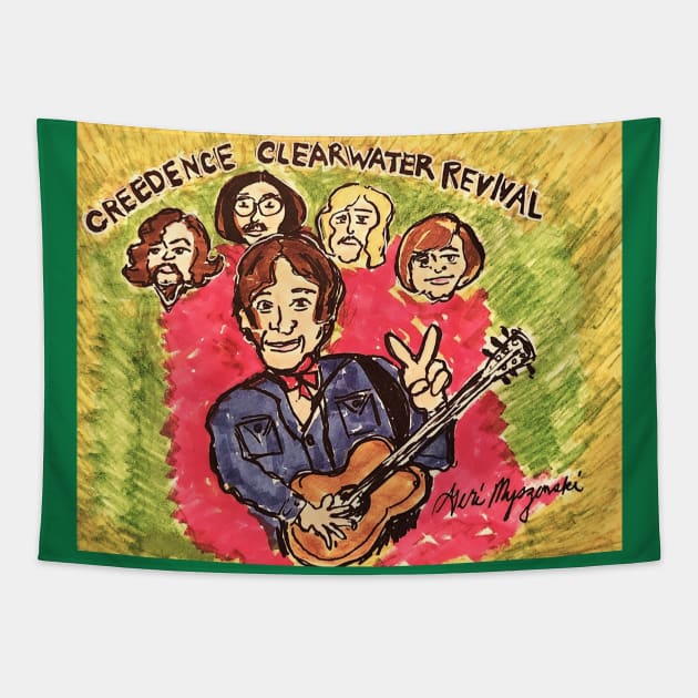 Creedence Clearwater Revival Tapestry by TheArtQueenOfMichigan 