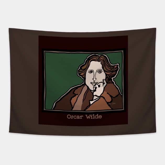 Oscar Wilde Tapestry by JSnipe