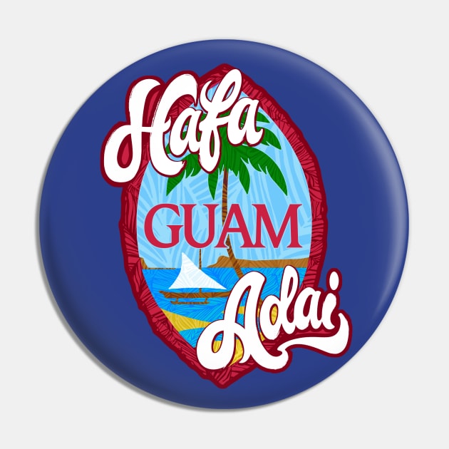 Hafa Adai Shield Guam Pride Pin by THE LOCAL FABRIC