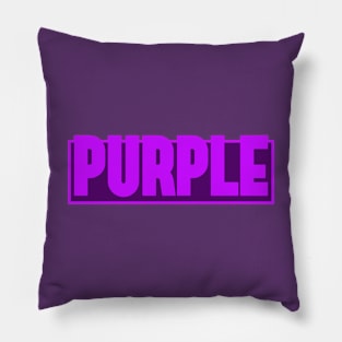 Purple. Simple minimalistic "Purple Color". Pillow