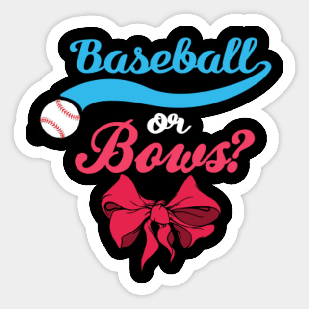 Baseball Or Bow New Baby Announcement T Shirt Baseball Or Bow