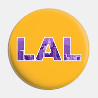 Los Angeles Lakers LAL Skyline Pin