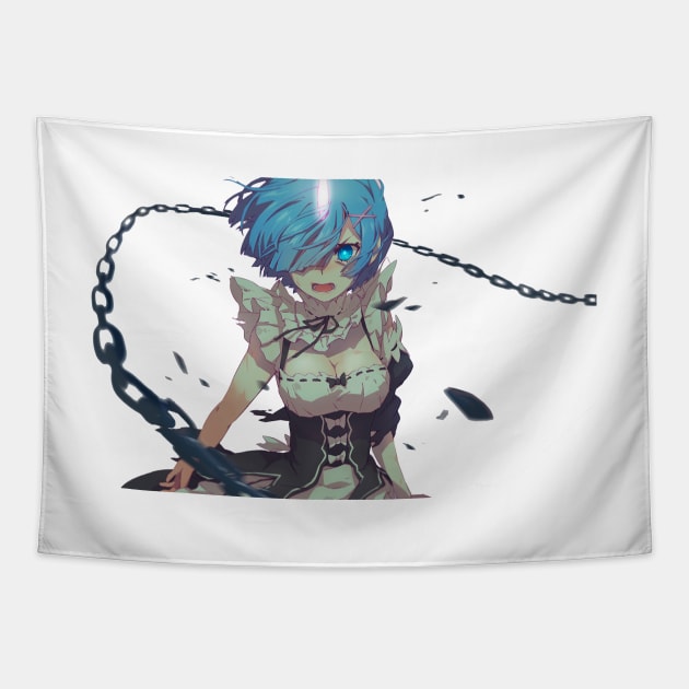 Don't mess with Rem Tapestry by Otakuteland