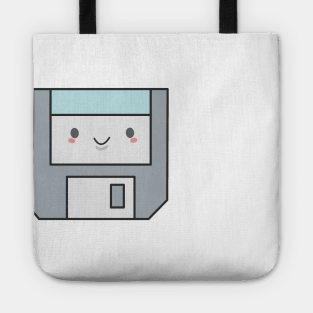 Cute Retro Floppy Disk Pun T-Shirt Tote