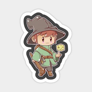 Chibi Wizard Hit Dice Magnet