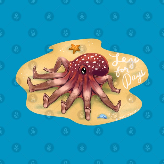 Octo-Buddy Legs for Days by marycreatesart