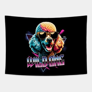 Wild One Poodle Dog Tapestry