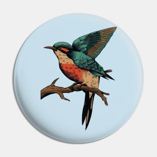 Everybirdy golder birds pattern Pin