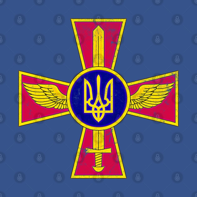 Ukraine Air Force // Vintage-Style Emblem Design by DankFutura