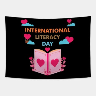 Celebrate International Literacy Day Book Lover Tapestry