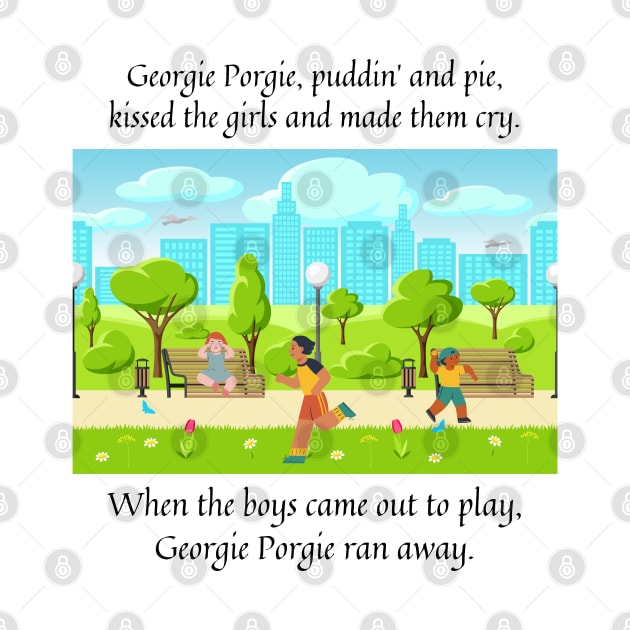 Georgie Porgie pudding and pie nursery rhyme by firstsapling@gmail.com