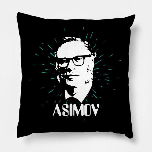 Isaac Asimov Pillow by VinagreShop