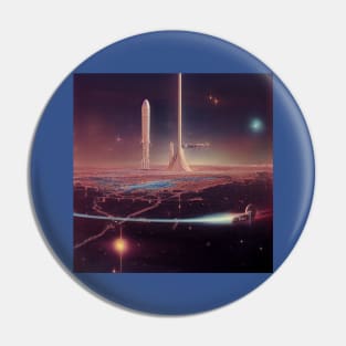 Interplanetary Spaceport Pin