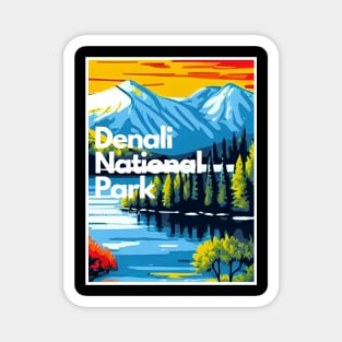 Denali National Park hike Alaska United States Magnet