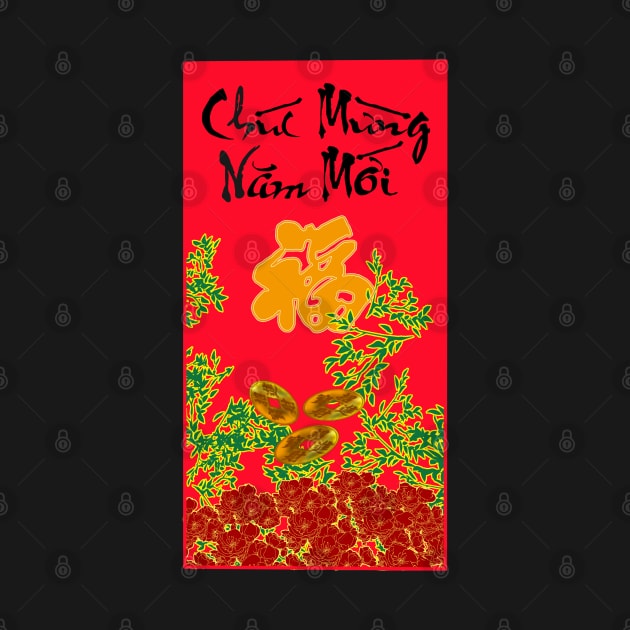 Lunar New Year, Red Envelope, Tet, Chuc Mung Nam Moi by AZNSnackShop