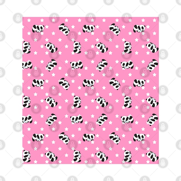 Cute pattern | panda drink milk by Band of The Pand