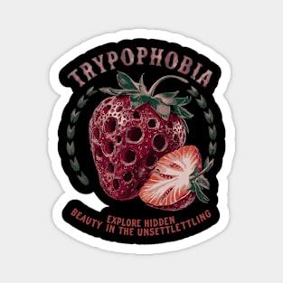 trypophobia strawberry Magnet