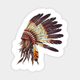 Native American Feather Headdress #2 Magnet