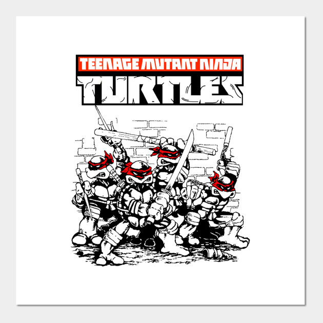 All Red Tmnt Teenage Mutant Ninja Turtes Posters And Art Prints Teepublic Uk