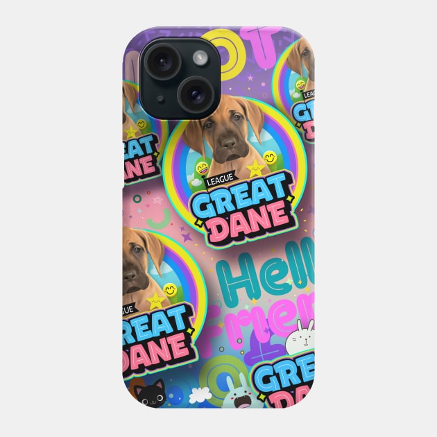 Great Dane Puppy Phone Case by Puppy & cute