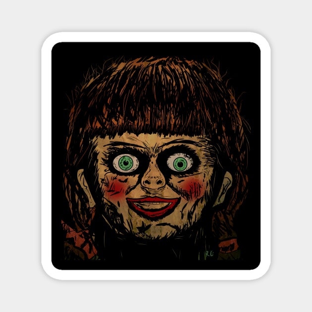 Annabelle Magnet by RG Illustration