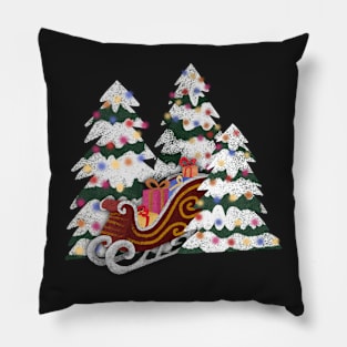 Santa's Sleigh Pillow