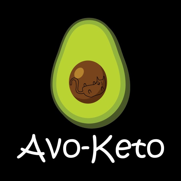 Avo Keto Cat Avocado by Rochelle Lee Elliott