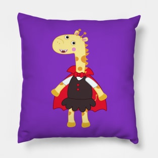 Sunny Giraffe - Vampire costume for Halloween Pillow