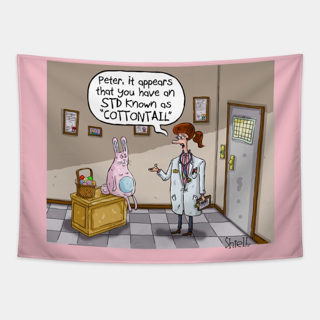 Peter’s Cottontail Tapestry by macccc8