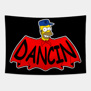 Dancin' Mascot mashup logo Tapestry