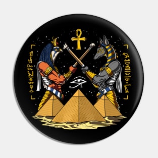 Ancient Egyptian Gods Horus Anubis Pin