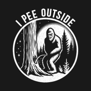 I Pee Outside Bigfoot T-Shirt