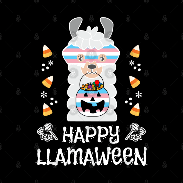 LGBTQ Fall Halloween Transgender Pride Cute Llama Happy Llamaween by egcreations